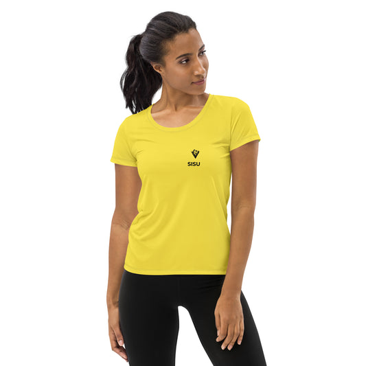 SISU -  Women's Athletic T-shirt - Bright Yellow