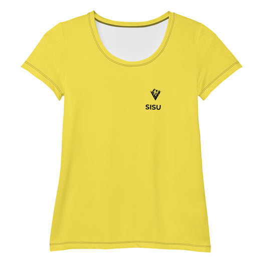 SISU -  Women's Athletic T-shirt - Bright Yellow