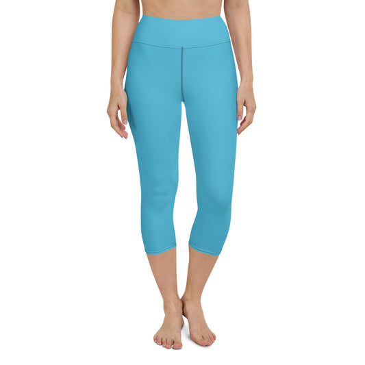 SISU Yoga Capri Leggings Light Blue
