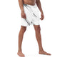 Men's swim trunks White / Black print