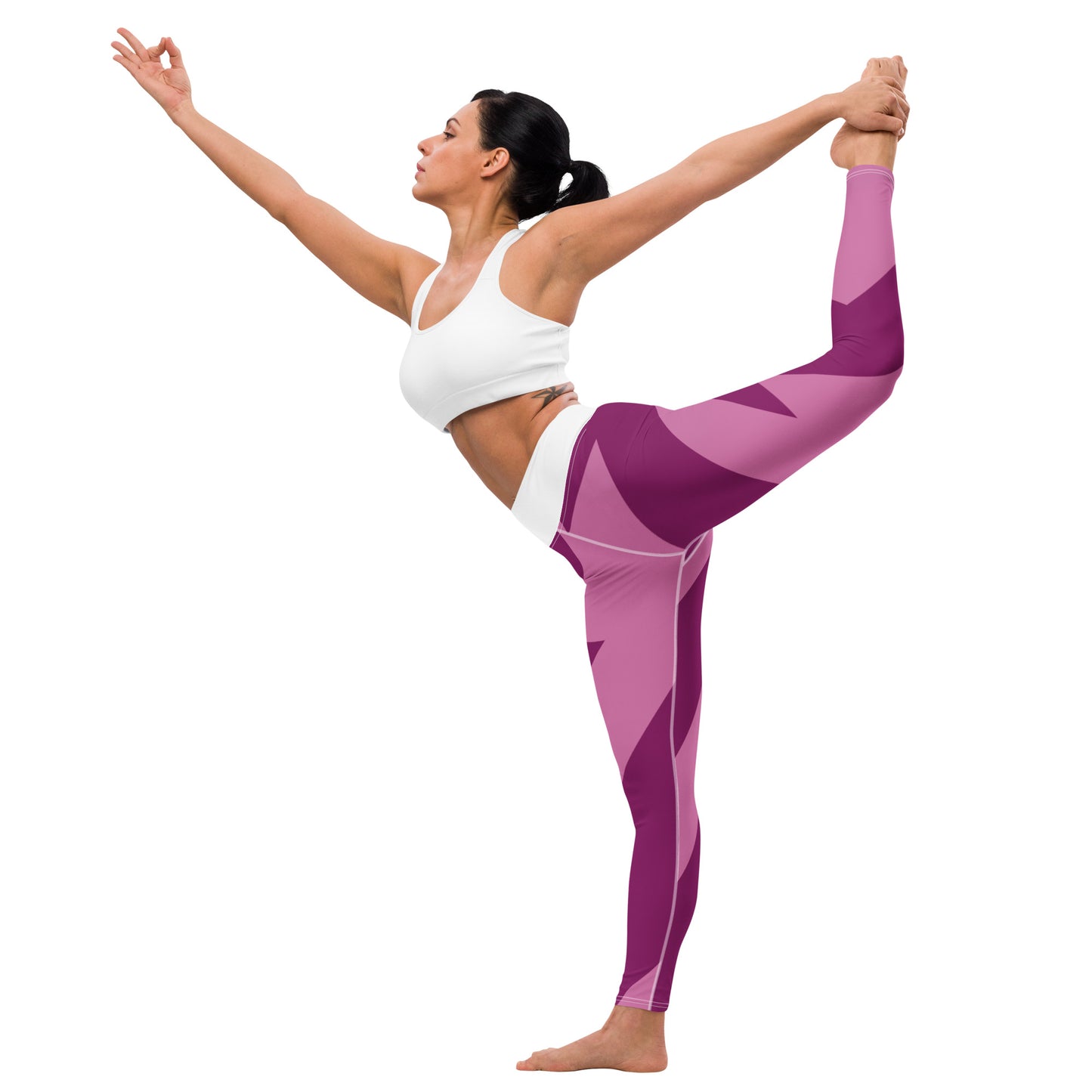Yoga Leggings - Pink print