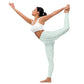 Women's Checkered Yoga Leggings ( Green & White)