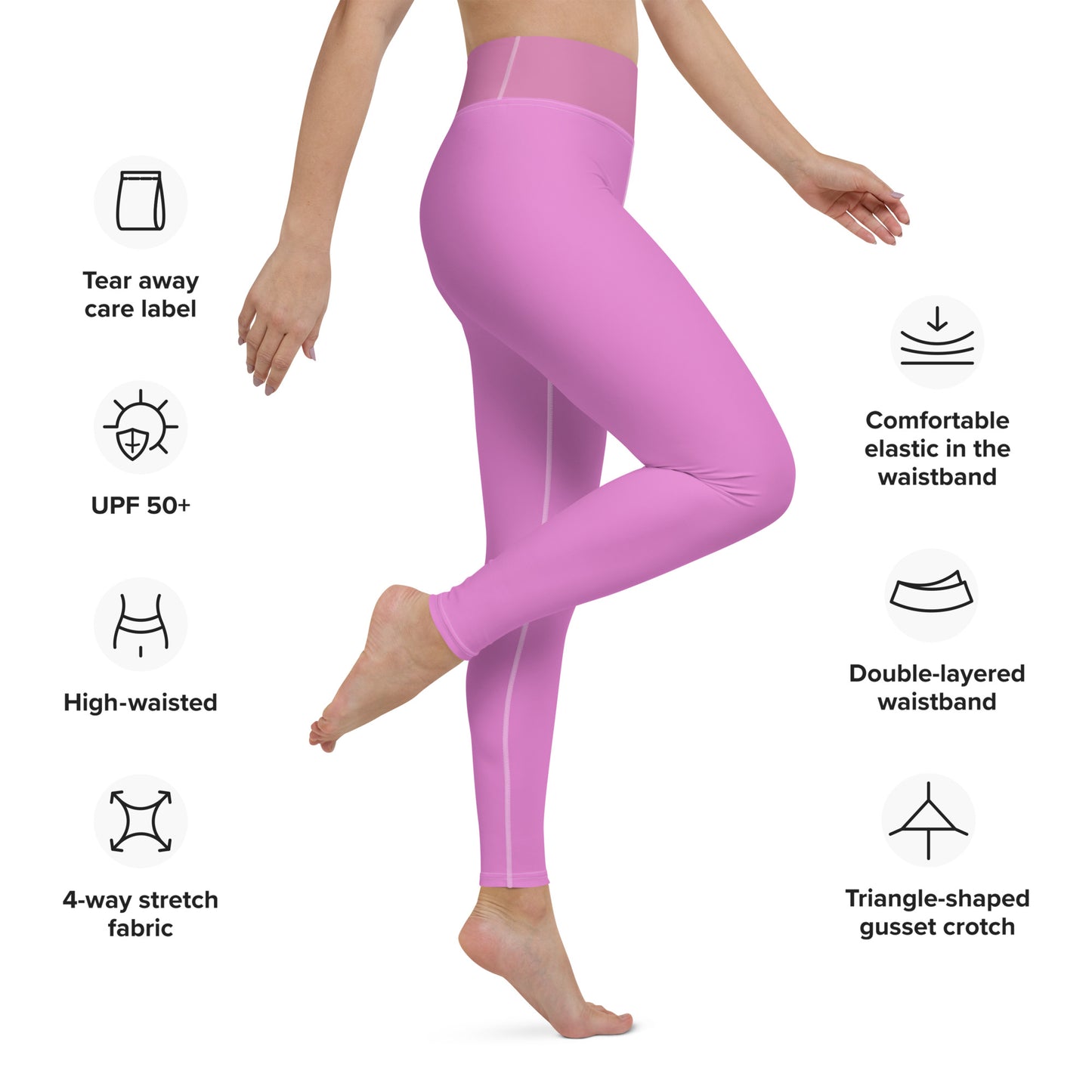 Yoga Leggings - Full length - Pink
